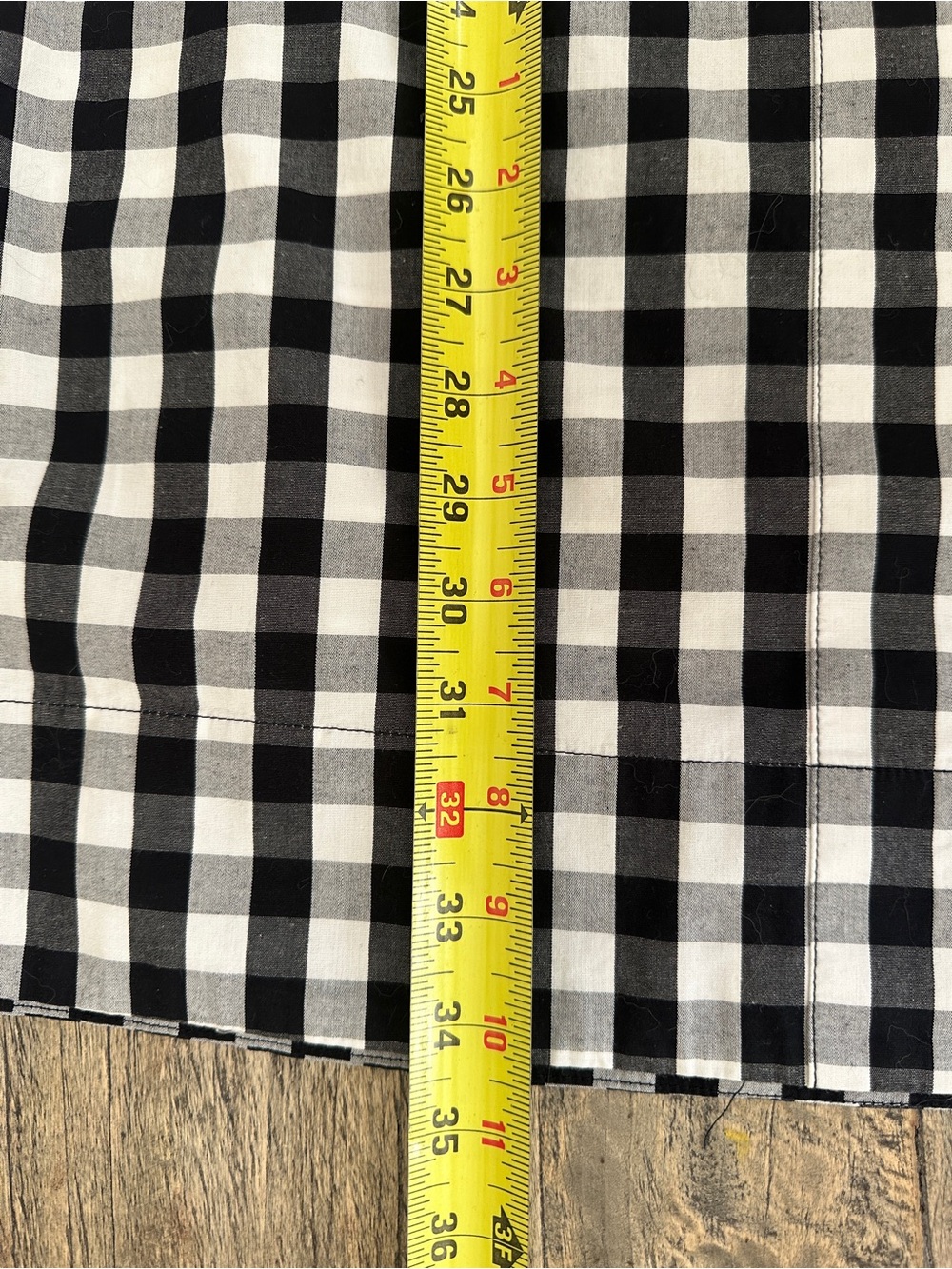 J. Crew Black and White Gingham Midi Shirt Dress - Picture 10 of 10